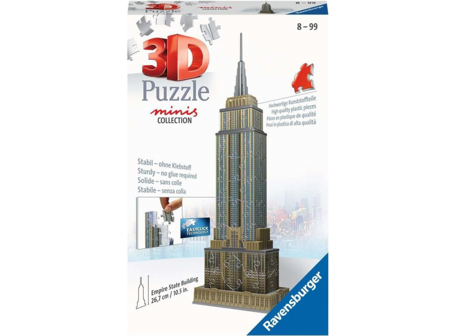 RAVENSBURGER 3D puzzle Mini Empire State Building 66 dielikov