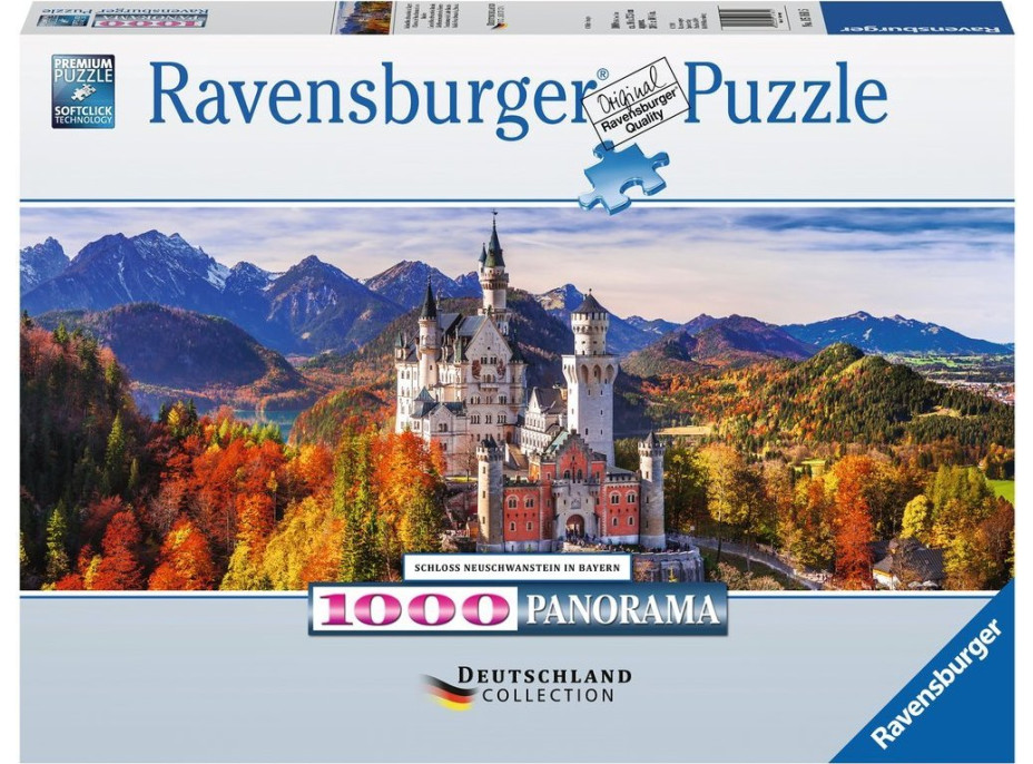 RAVENSBURGER Panoramatické puzzle Zámok Neuschwanstein 1000 dielikov