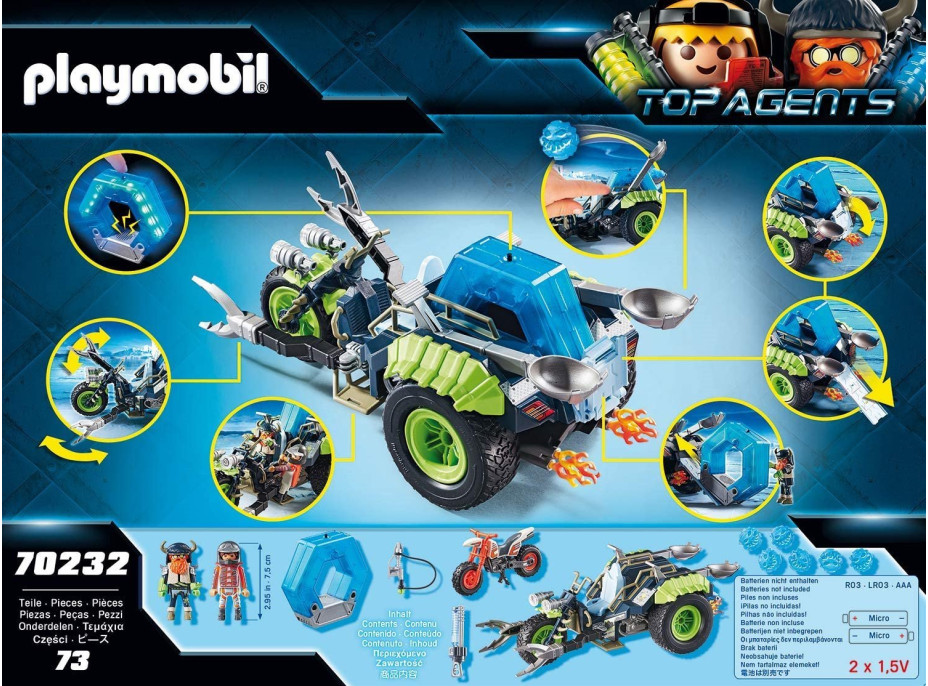 PLAYMOBIL® Top Agents 70232 Arctic Rebels Trojkolka