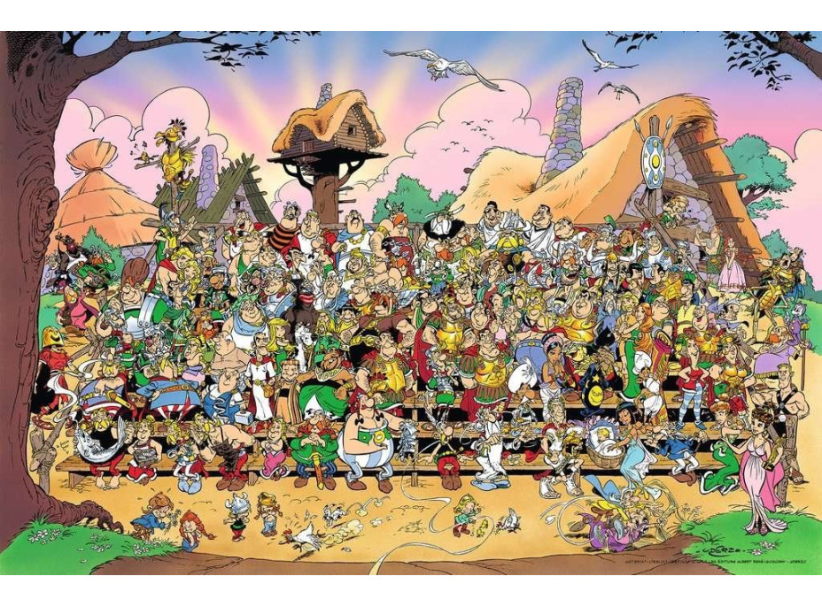 RAVENSBURGER Puzzle Asterix a Obelix: Rodinná fotka 3000 dielikov