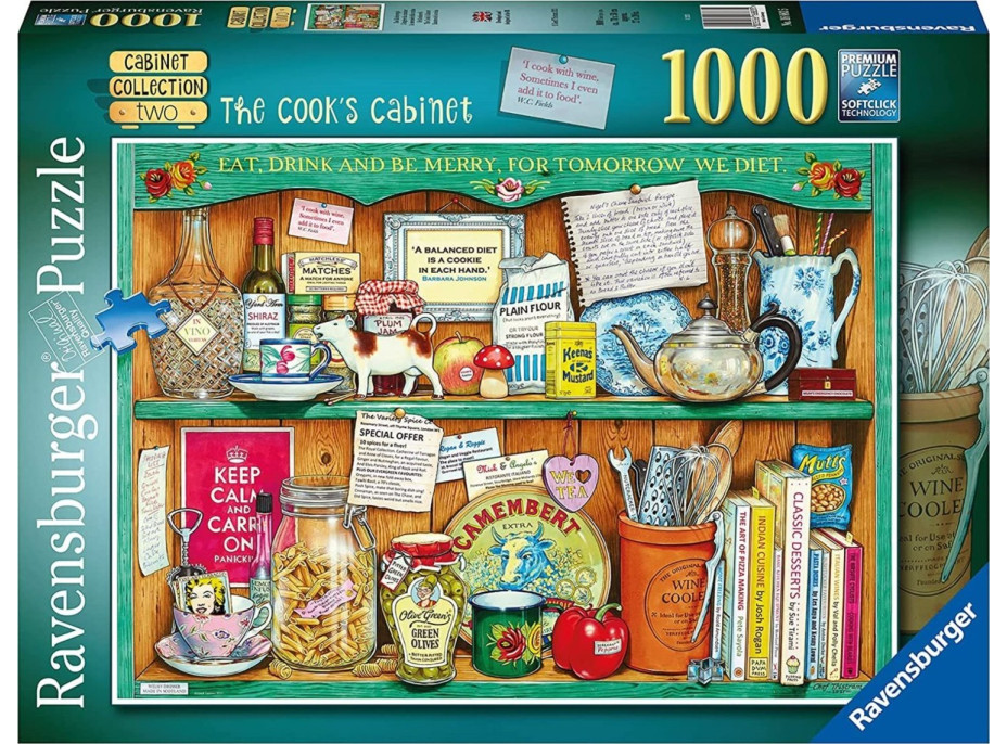 RAVENSBURGER Puzzle Cabinet Collection 2: Kuchárov kredenc 1000 dielikov