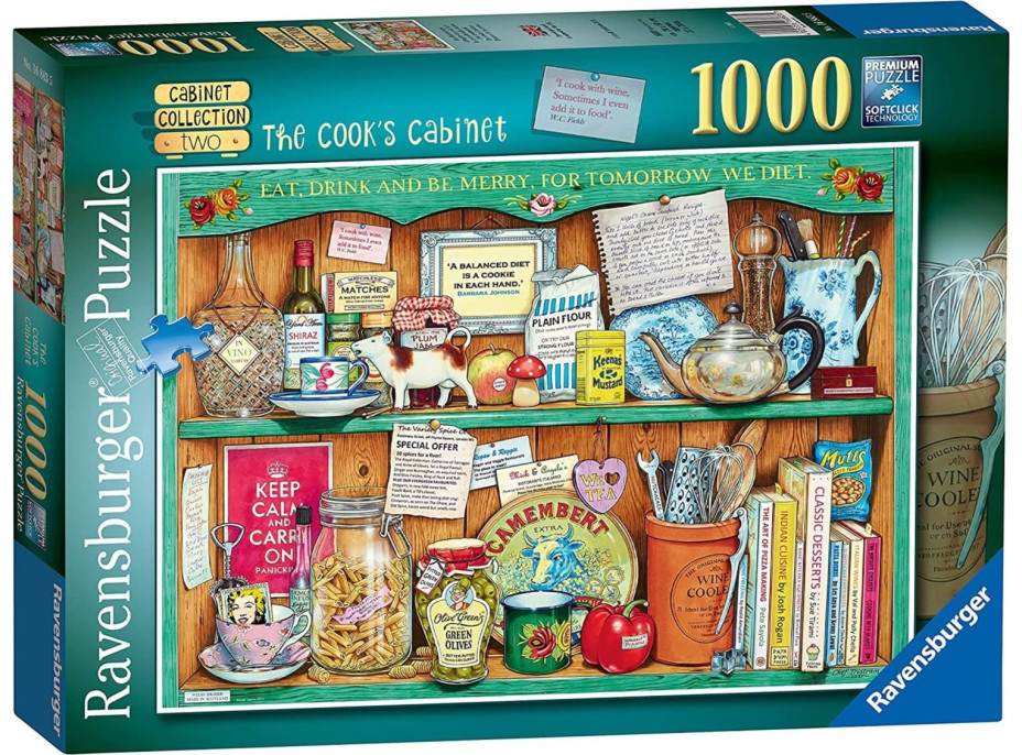 RAVENSBURGER Puzzle Cabinet Collection 2: Kuchárov kredenc 1000 dielikov