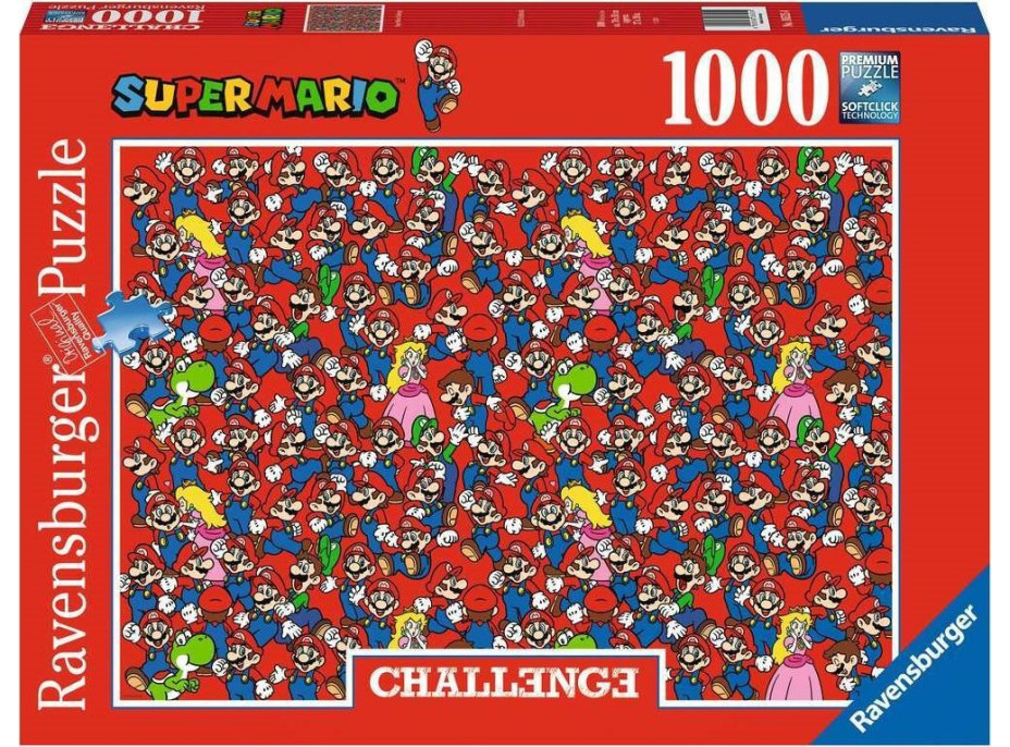 RAVENSBURGER Puzzle Challenge: Super Mario 1000 dielikov