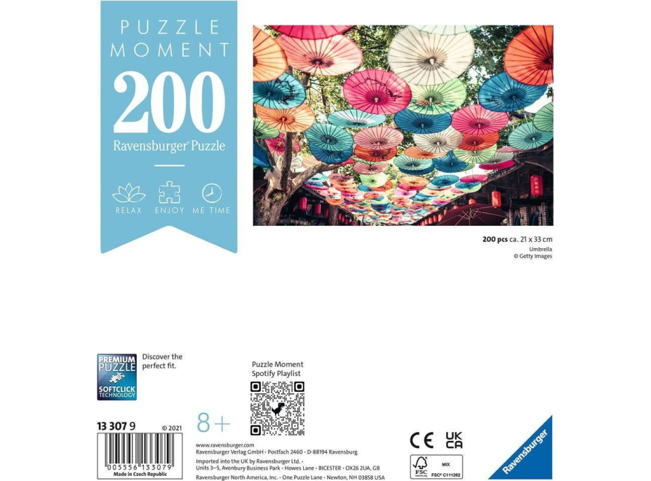 RAVENSBURGER Puzzle Moment: Dáždniky 200 dielikov