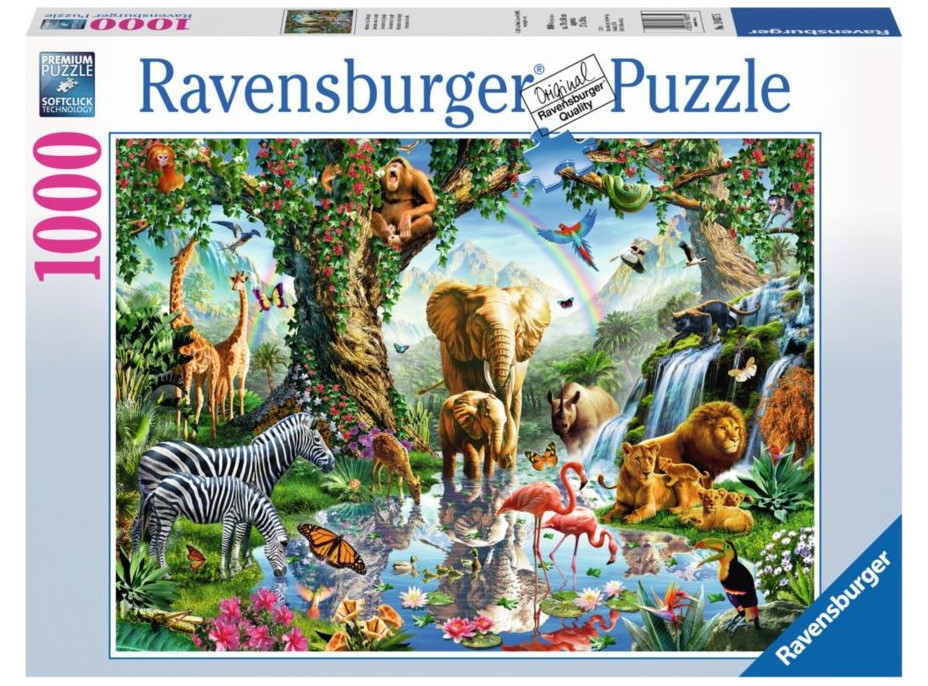 RAVENSBURGER Puzzle Dobrodružstvo v džungli 1000 dielikov