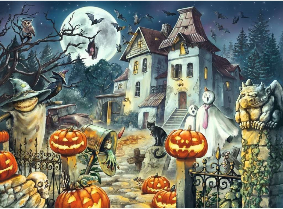 RAVENSBURGER Puzzle Halloweensky dom XXL 300 dielikov