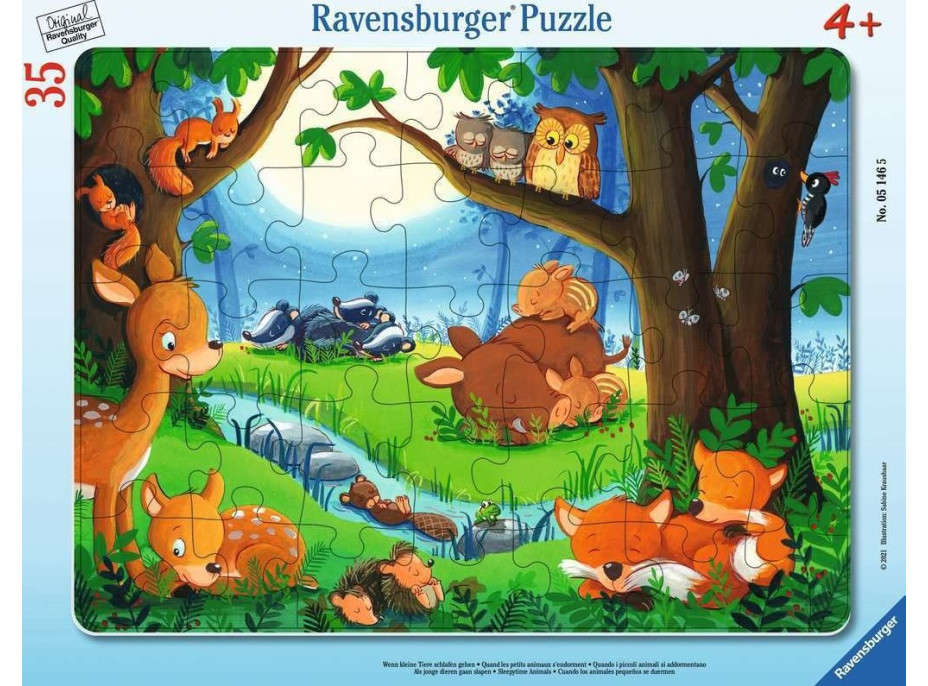 RAVENSBURGER Puzzle Keď idú všetci spať 35 dielikov