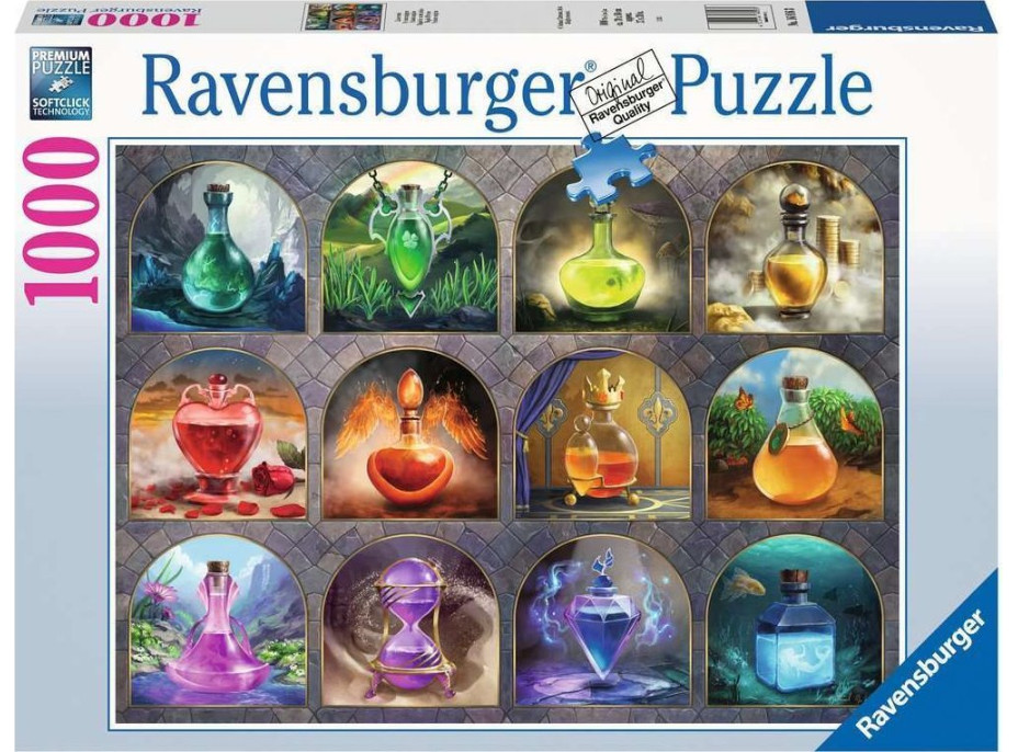 RAVENSBURGER Puzzle Kúzelné lektvary 1000 dielikov