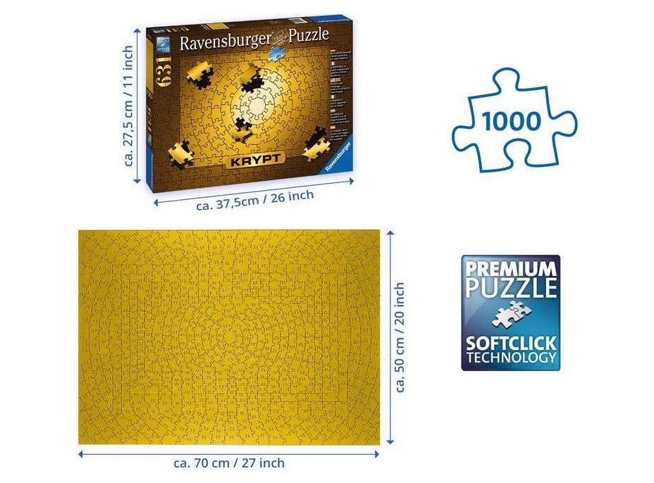 RAVENSBURGER Puzzle Krypt Gold 631 dielikov