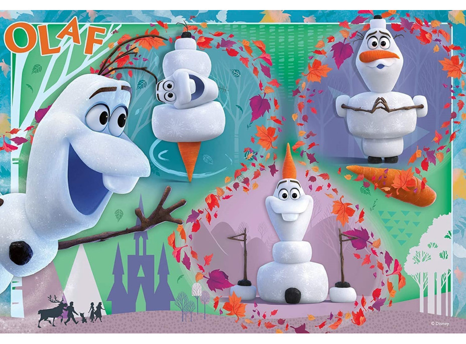 RAVENSBURGER Puzzle Ľadové kráľovstvo 2: Milujúci Olaf 2x12 dielikov