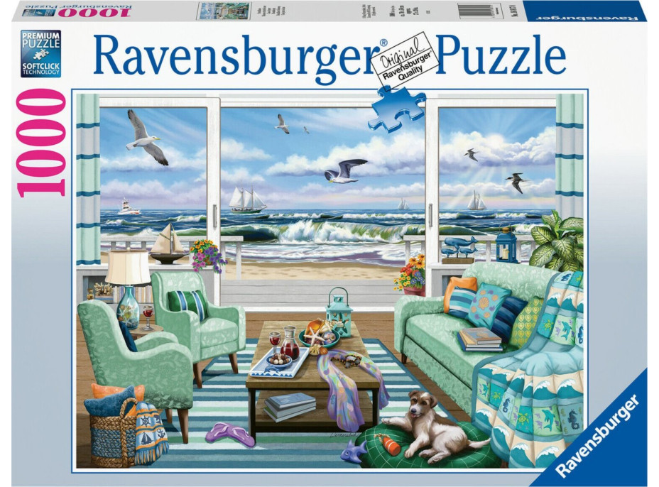 RAVENSBURGER Puzzle Odpočinok na pláži 1000 dielikov