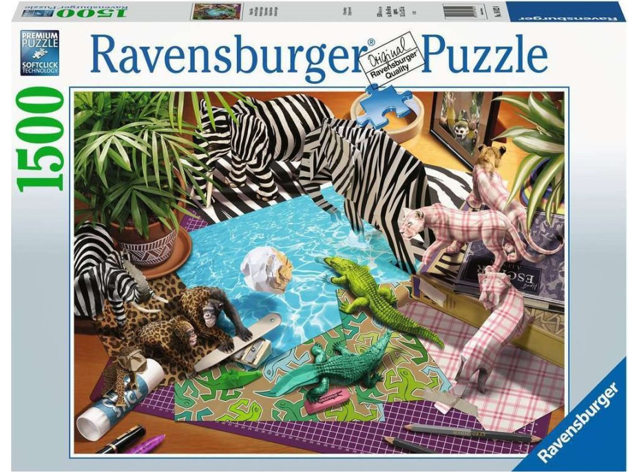 RAVENSBURGER Puzzle Origami zvieratá 1500 dielikov