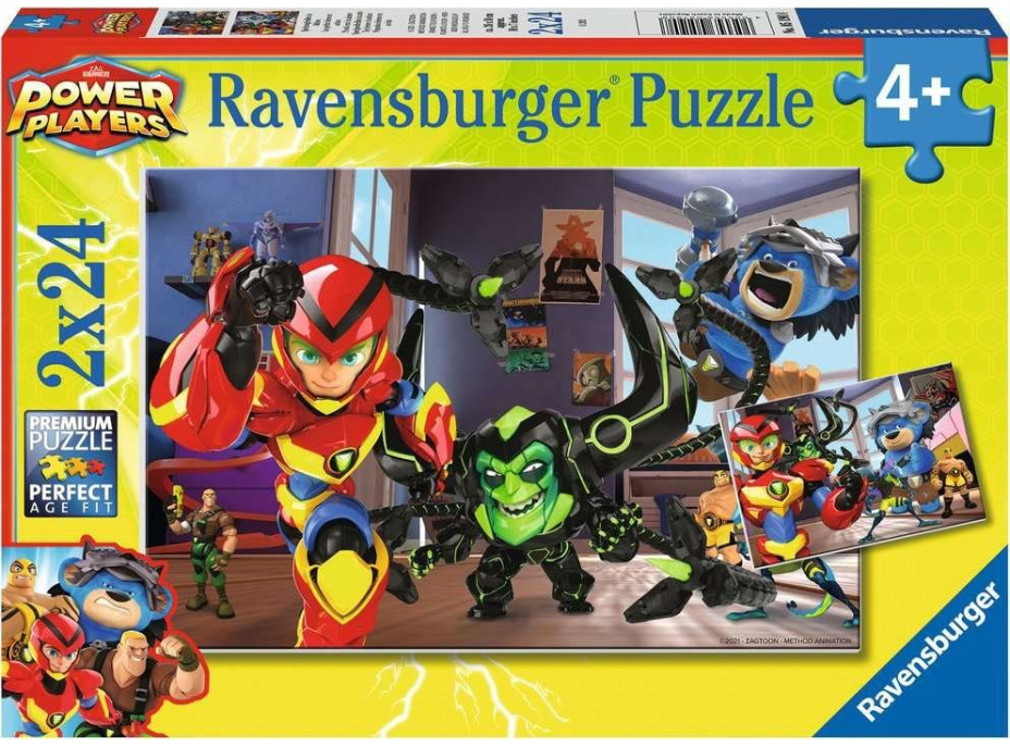 RAVENSBURGER Puzzle Power Players 2x24 dielikov