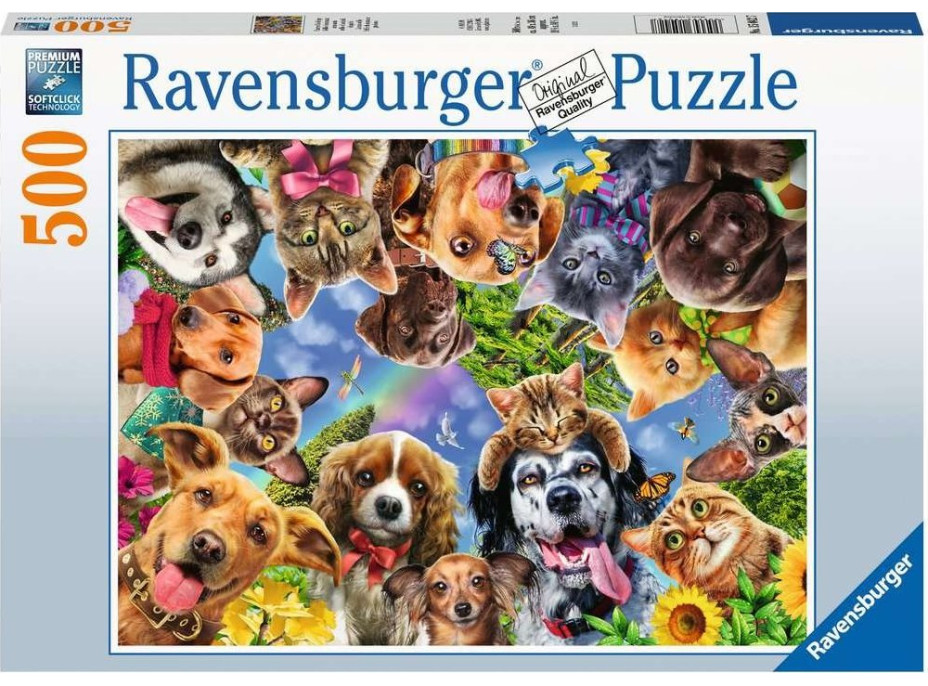 RAVENSBURGER Puzzle Psie selfie 500 dielikov