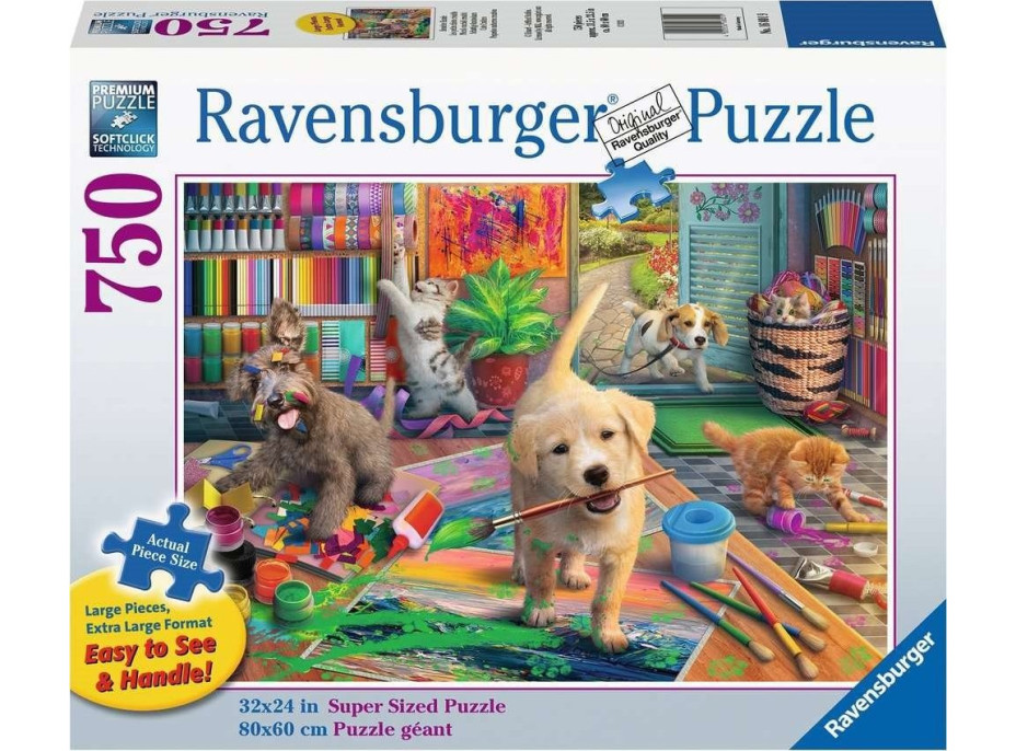 RAVENSBURGER Puzzle Roztomilí umelci XL 750 dielikov