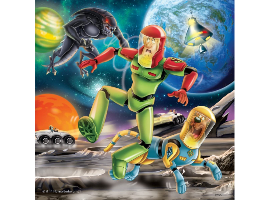 RAVENSBURGER Puzzle Scooby Doo: Nočné mory 3x49 dielikov