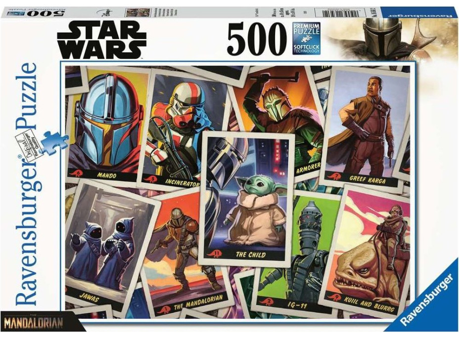 RAVENSBURGER Puzzle Star Wars: Mandalorian 500 dielikov