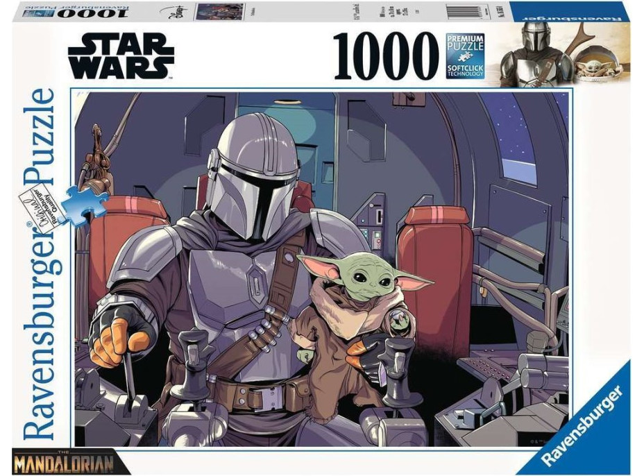 RAVENSBURGER Puzzle Star Wars: The Mandalorian 1000 dielikov