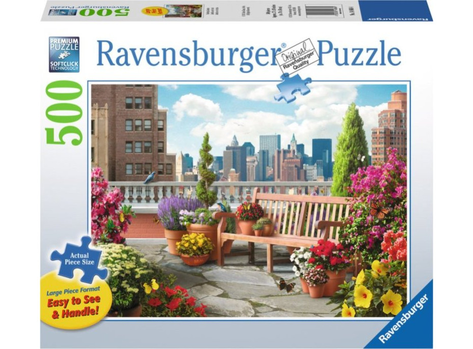 RAVENSBURGER Puzzle Záhrada na streche XXL 500 dielikov