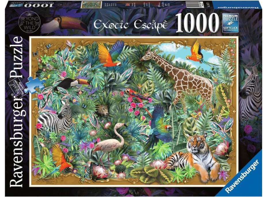 RAVENSBURGER Puzzle Útek do exotiky 1000 dielikov