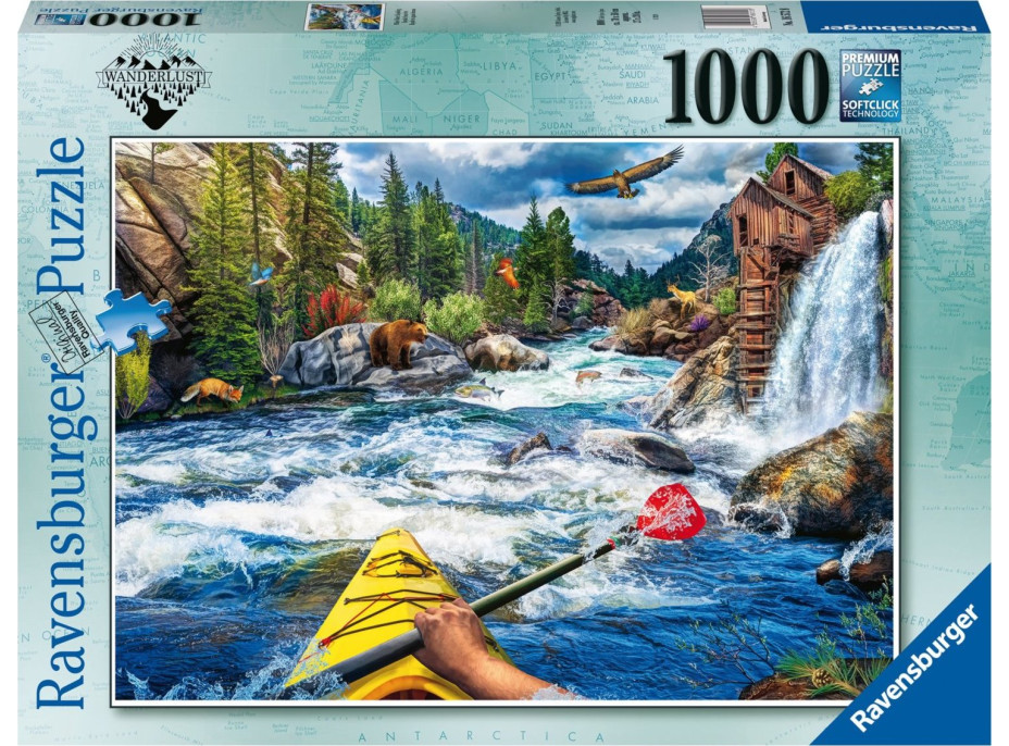 RAVENSBURGER Puzzle V perejách, Crystal Mill, USA 1000 dielikov