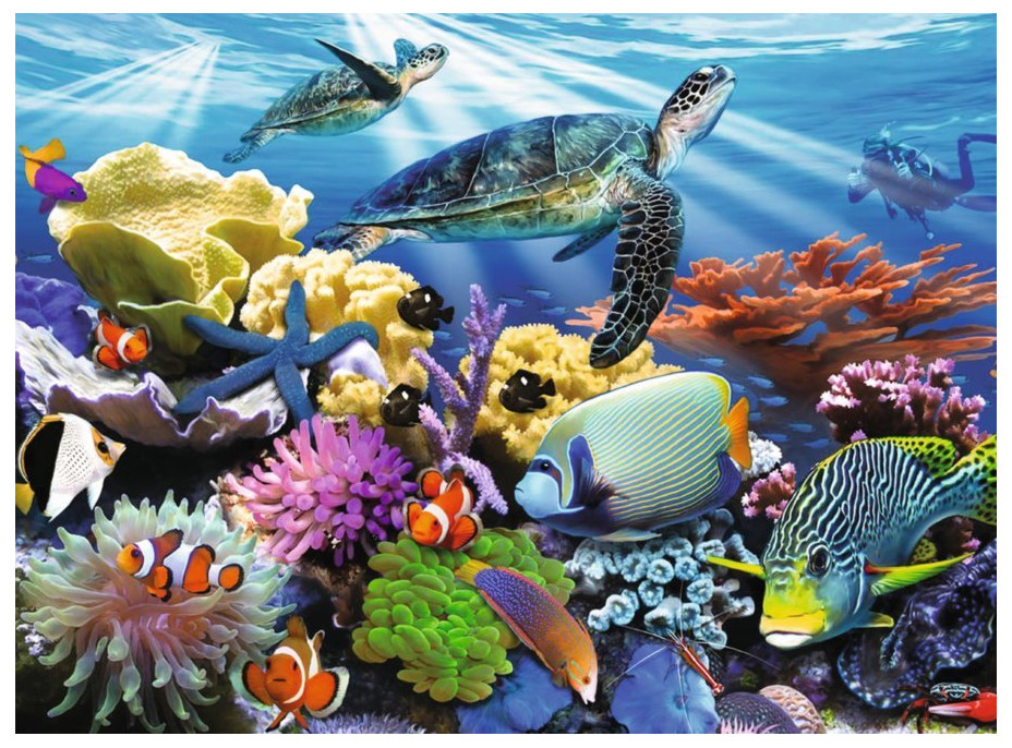 RAVENSBURGER Puzzle Život v oceáne XXL 200 dielikov