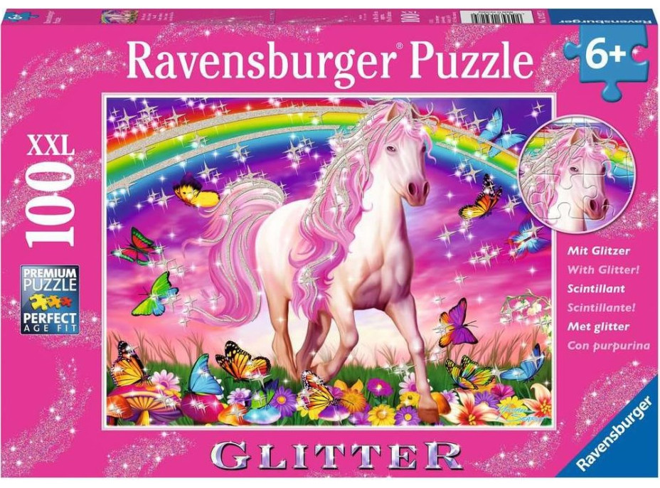 RAVENSBURGER Trblietavé puzzle Kôň vo sne XXL 100 dielikov