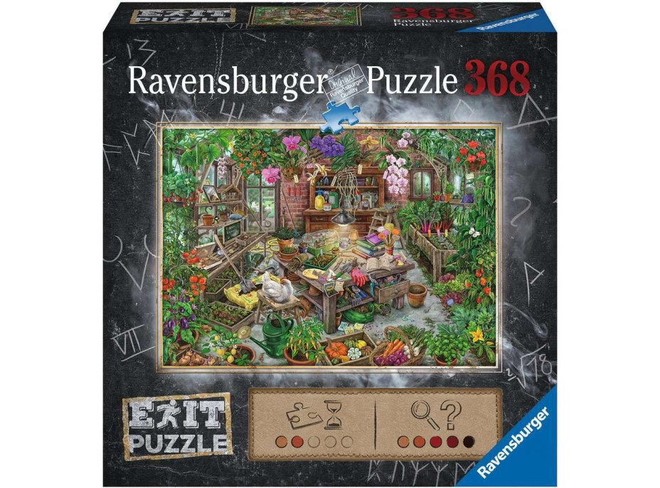 RAVENSBURGER Únikové EXIT puzzle V skleníku 368 dielikov