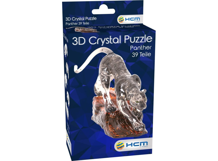 HCM KINZEL 3D Crystal puzzle Čierny panter 39 dielikov