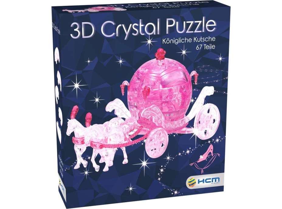 HCM KINZEL 3D Crystal puzzle Kráľovský kočiar 67 dielikov