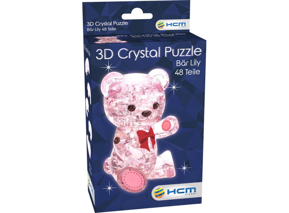 HCM KINZEL 3D Crystal puzzle Medvedica Lily 48 dielikov