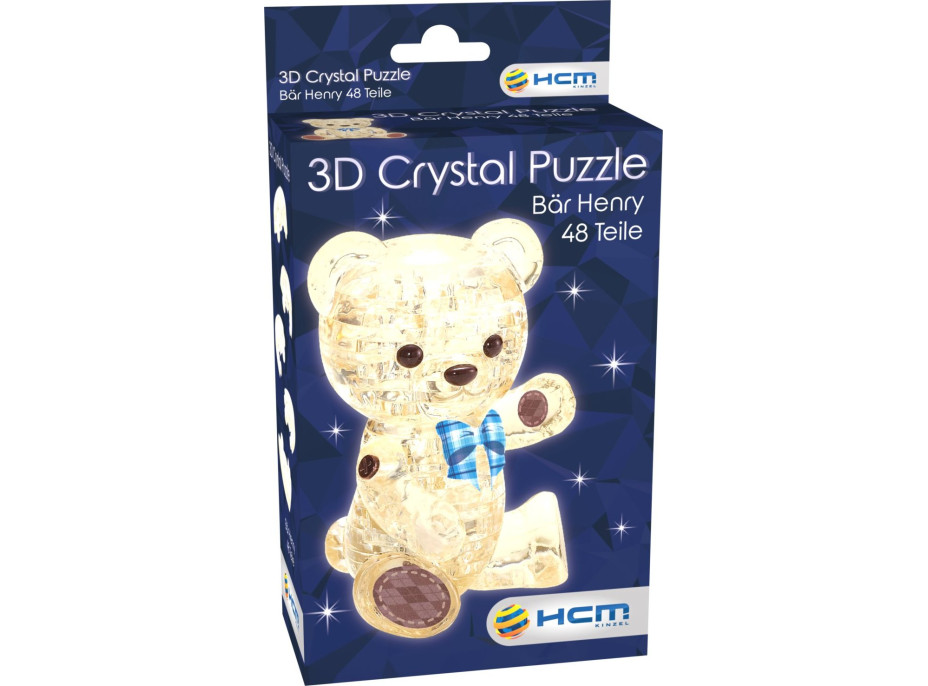 HCM KINZEL 3D Crystal puzzle Macko Henry 48 dielikov