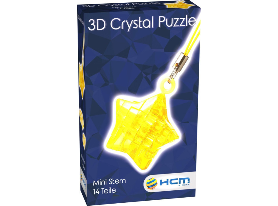 HCM KINZEL 3D Crystal puzzle prívesok Mini hviezda 14 dielikov