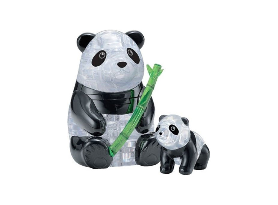 HCM KINZEL 3D Crystal puzzle Panda s mláďaťom 51 dielikov