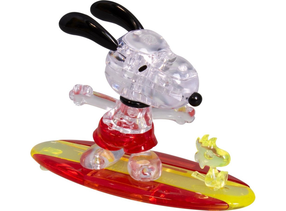 HCM KINZEL 3D Crystal puzzle Surfujúce Snoopy 41 dielikov