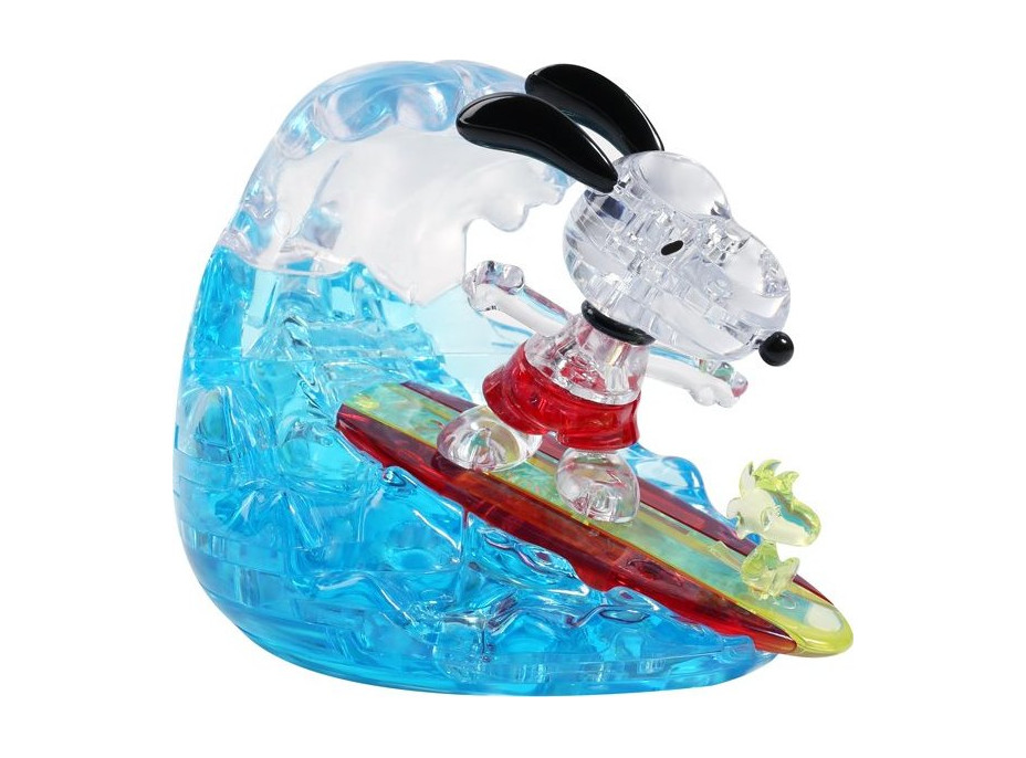 HCM KINZEL 3D Crystal puzzle Surfujúce Snoopy 41 dielikov