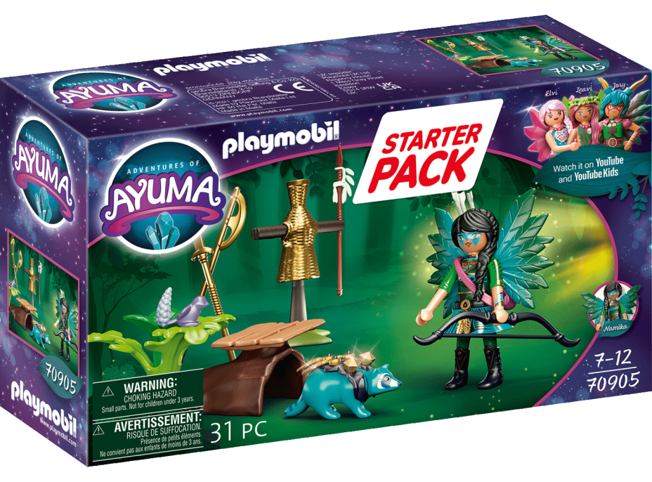 PLAYMOBIL® AYUMA 70905 Starter pack Rytierska víla s mývalom