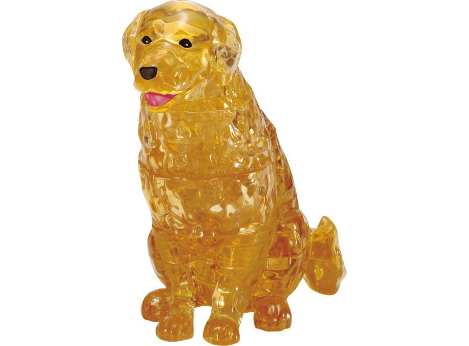 HCM KINZEL 3D Crystal puzzle Zlatý retriever a šteňa 44 dielikov