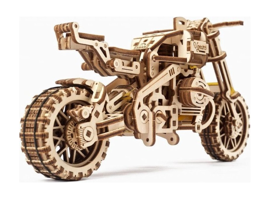 UGEARS 3D puzzle Motorka so sajdkárou 380 dielikov