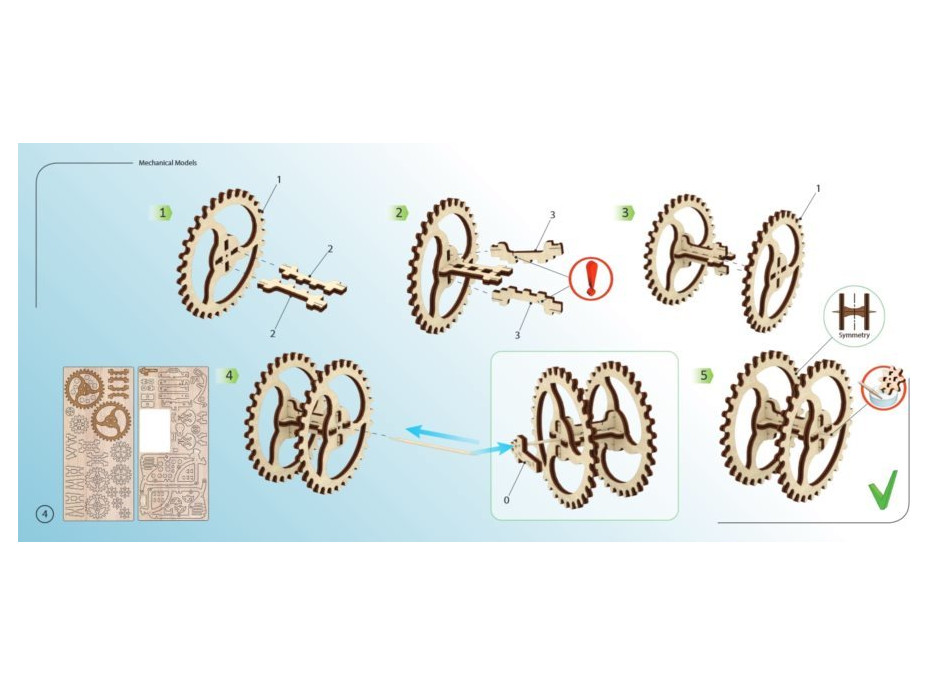 UGEARS 3D puzzle Traktor 97 dielikov