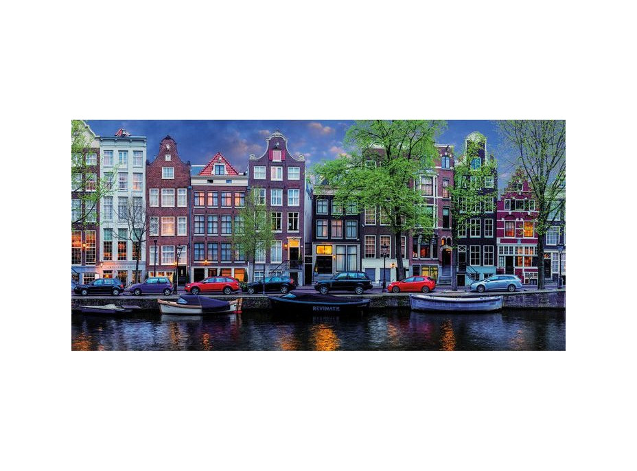 GIBSONS Panoramatické puzzle Amsterdam 636 dielikov