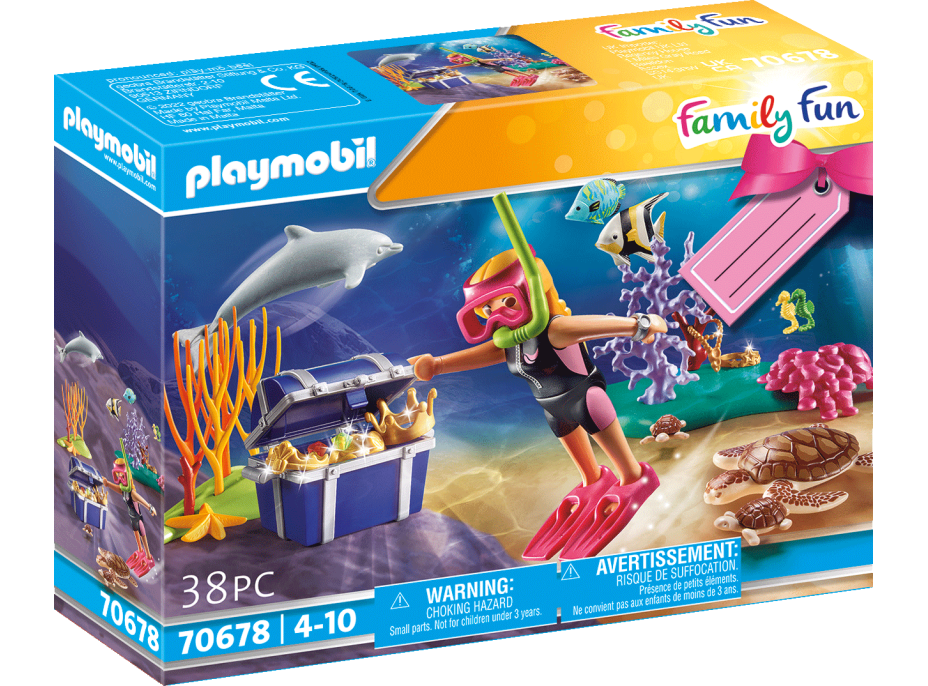 PLAYMOBIL® Family Fun 70678 Darčekový set Potápačka s pokladom