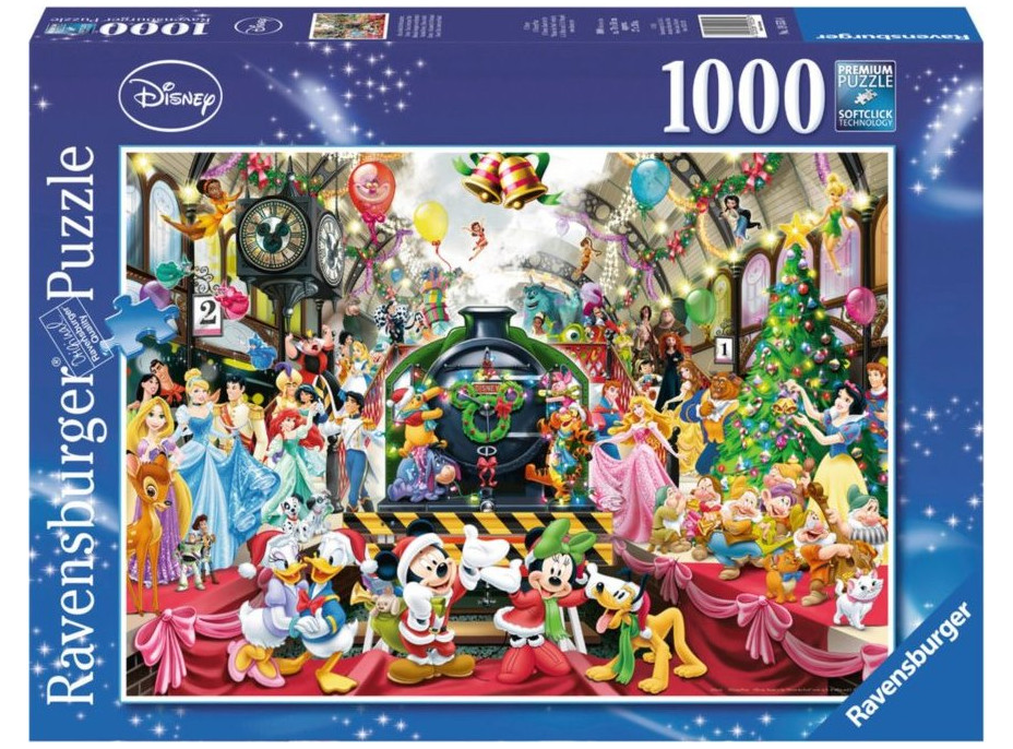 RAVENSBURGER Puzzle Disney vianočný vlak 1000 dielikov