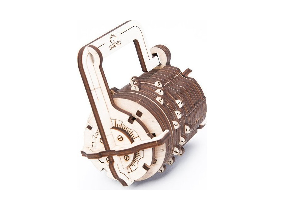 UGEARS 3D puzzle Číselný zámok 34 dielikov