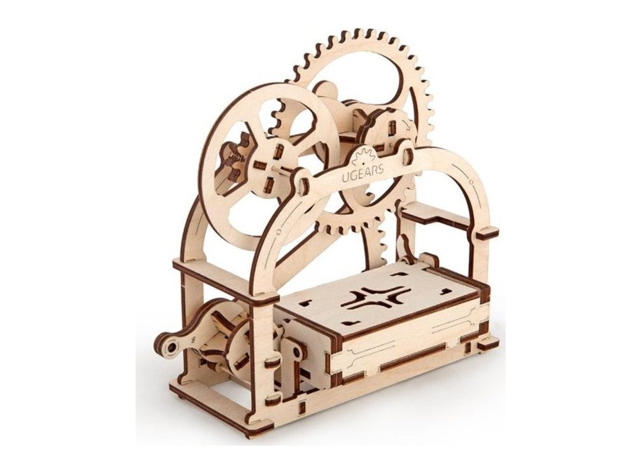 UGEARS 3D puzzle Mechanická krabička 61 dielikov