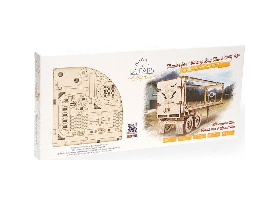 UGEARS 3D puzzle Príves pre Heavy Boy kamión VM-03 138 dielikov