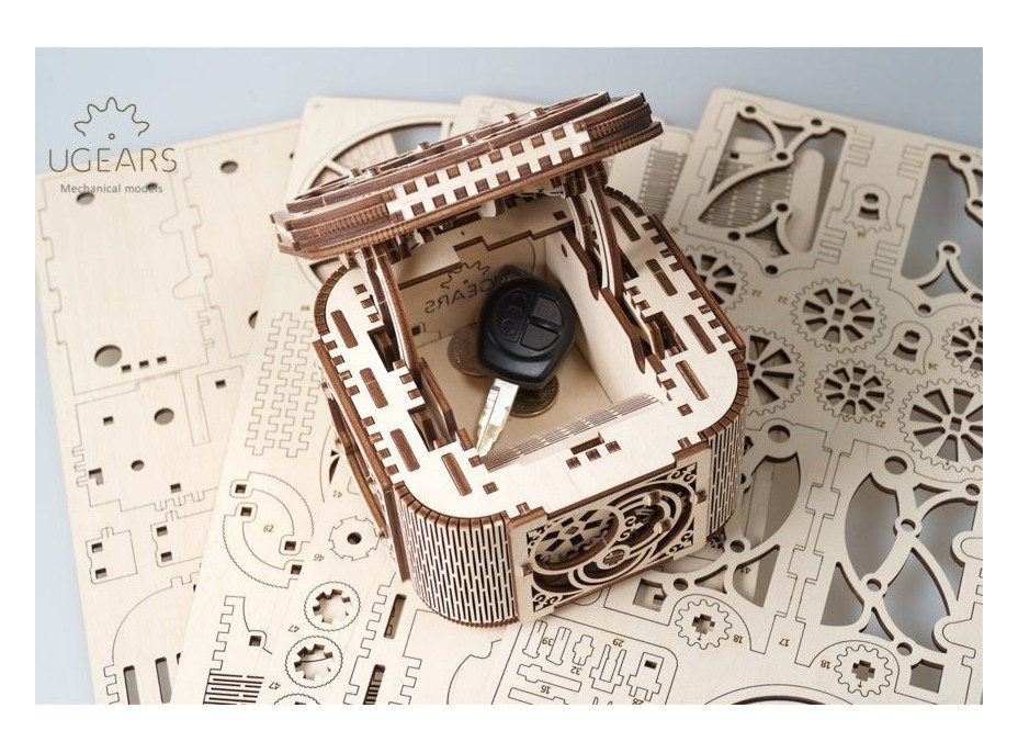 UGEARS 3D puzzle Šperkovnica 190 dielikov