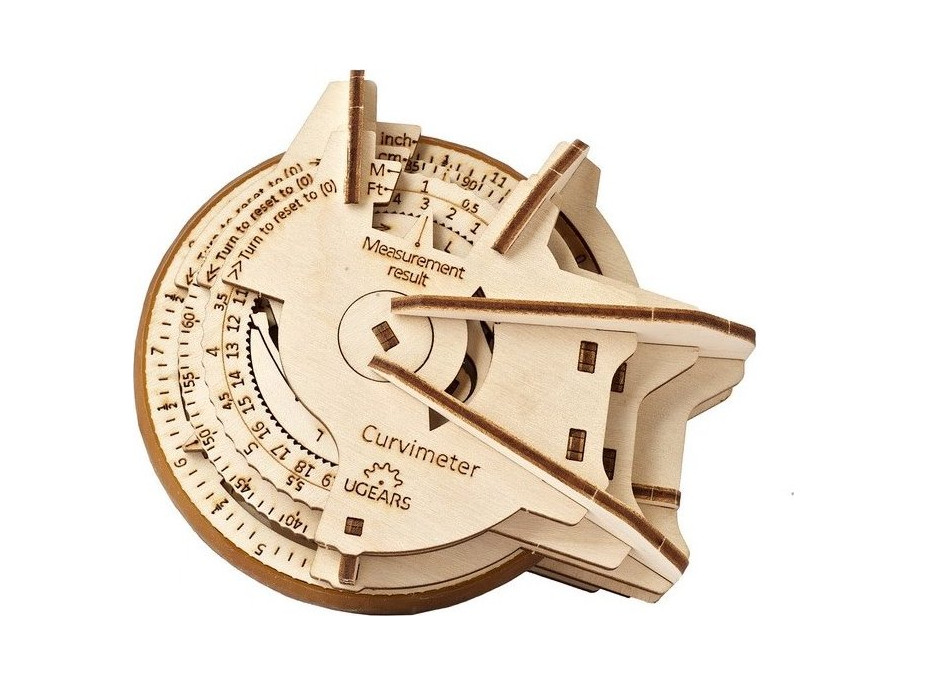 UGEARS 3D puzzle STEM LAB Curvimeter 109 dielikov