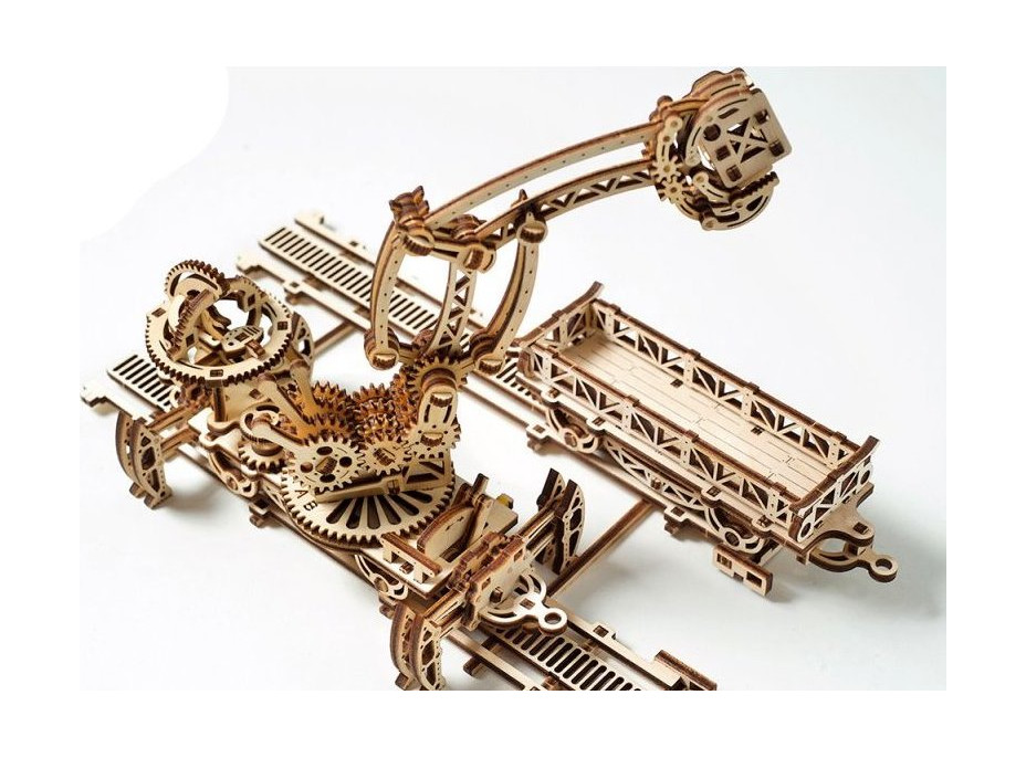 UGEARS 3D puzzle Železničný žeriav - manipulátor 354 dielikov