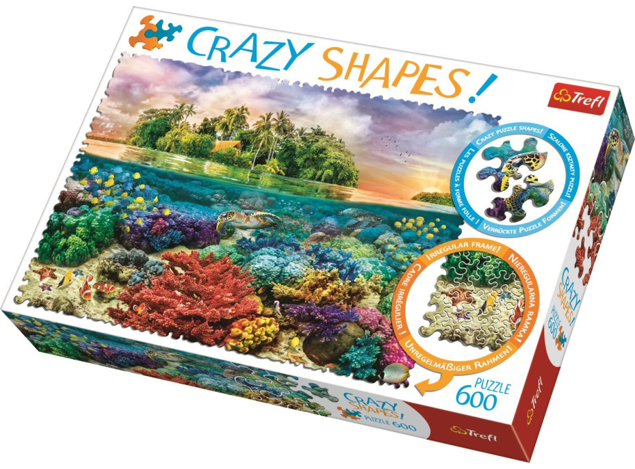 TREFL Crazy Shapes puzzle Tropický ostrov 600 dielikov